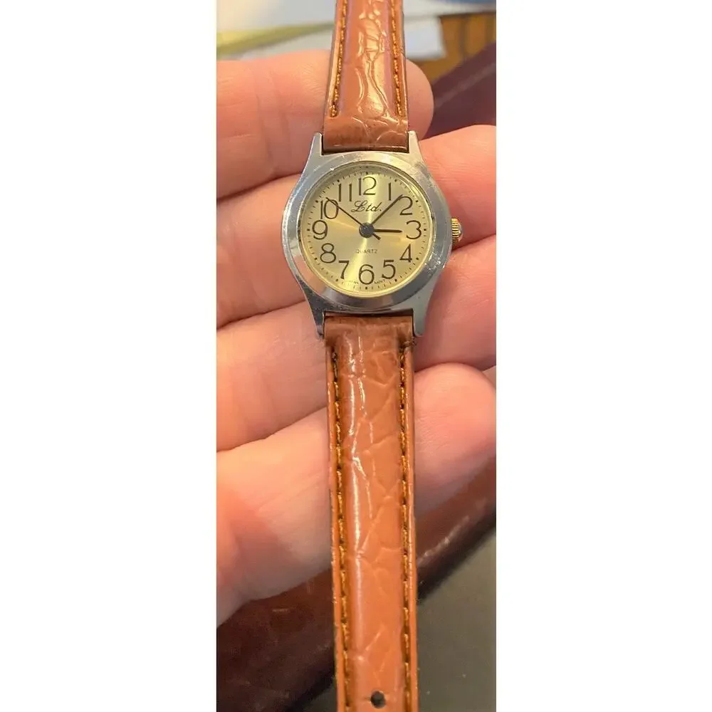 Women's Silver Tone 22mm LTD Watch, Gold Tone Face